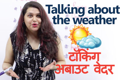Learn English through Hindi - Talking about weather vocabulary